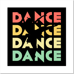 Retro Vintage Dancing Gift For Dancers Posters and Art